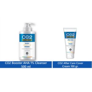 CO2 Carboxy Therapy Booster AHA 1.0% Cleanser (500ml) + CO2 Carboxy Therapy After Care Cover Cream (100gr)